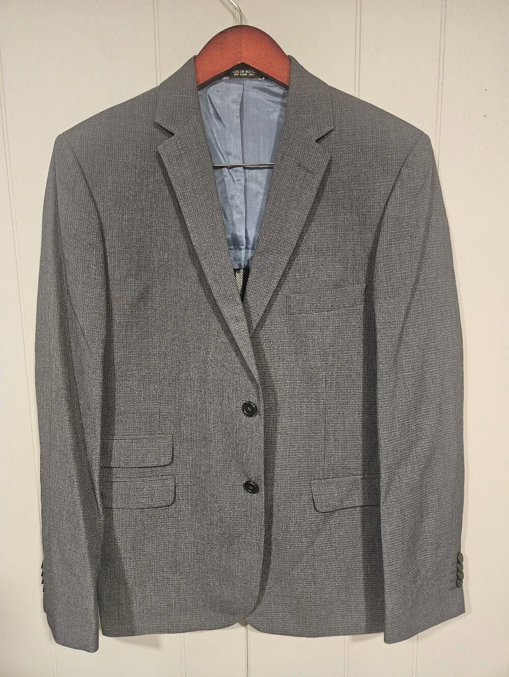 JC Penney 42R Gray 2 Button Blazer Jacket Sport Suit Coat Brand Tag Removed NEW